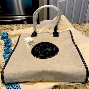 Tory Burch Ella Canvas Tote- Brand new
